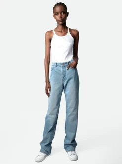Fashion Zadig & Voltaire Evy Jeans Lightblue